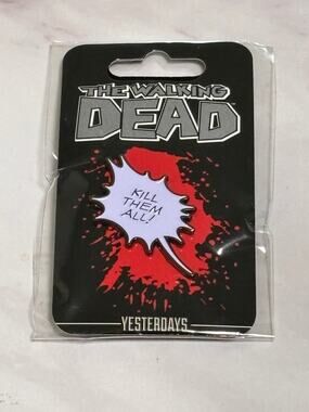 The Walking Dead Logo enamel Pin Skybound Yesterday's New Kill Them All